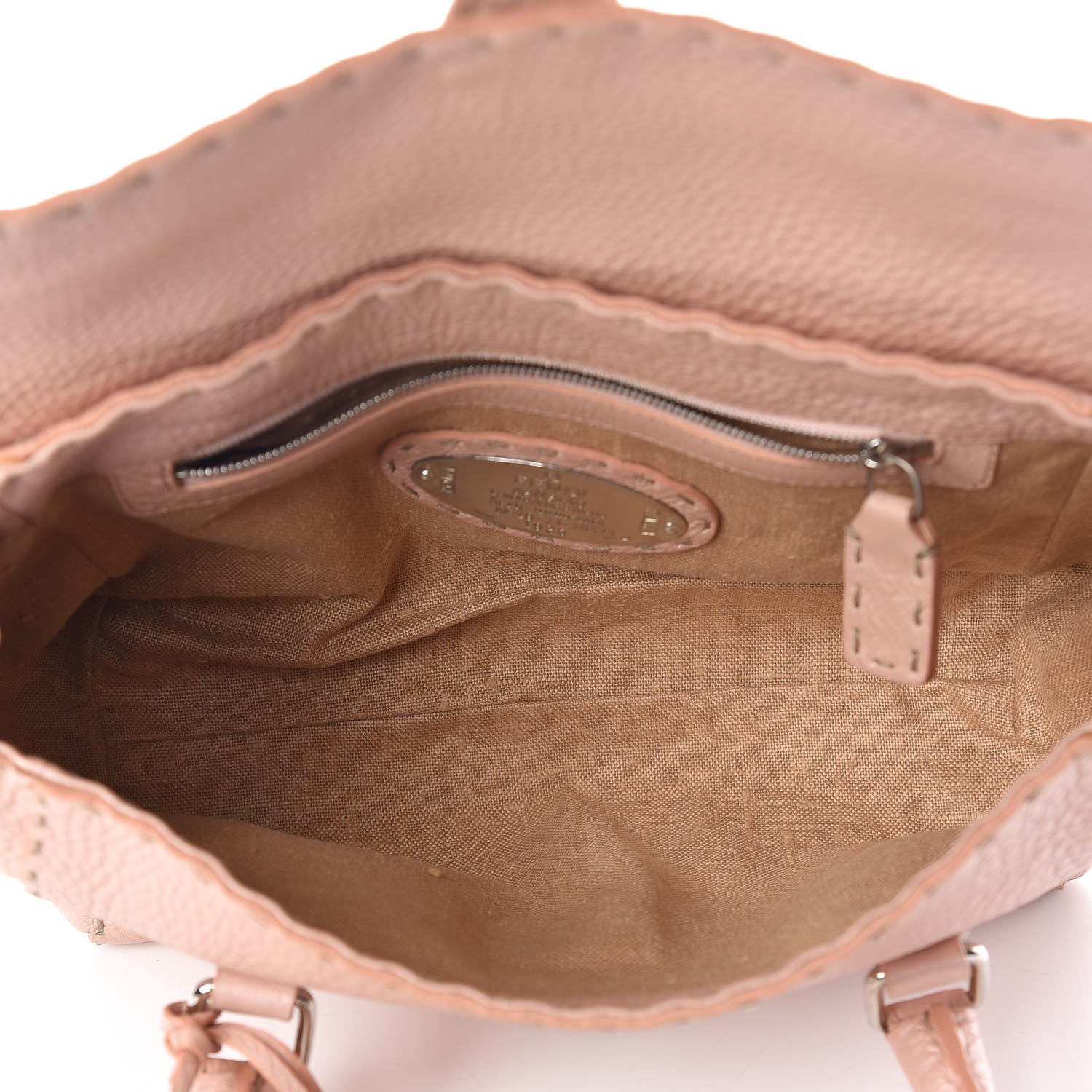 Fendi Cuoio Romano Selleria Mini Linda Satchel Cipria 5 of 13