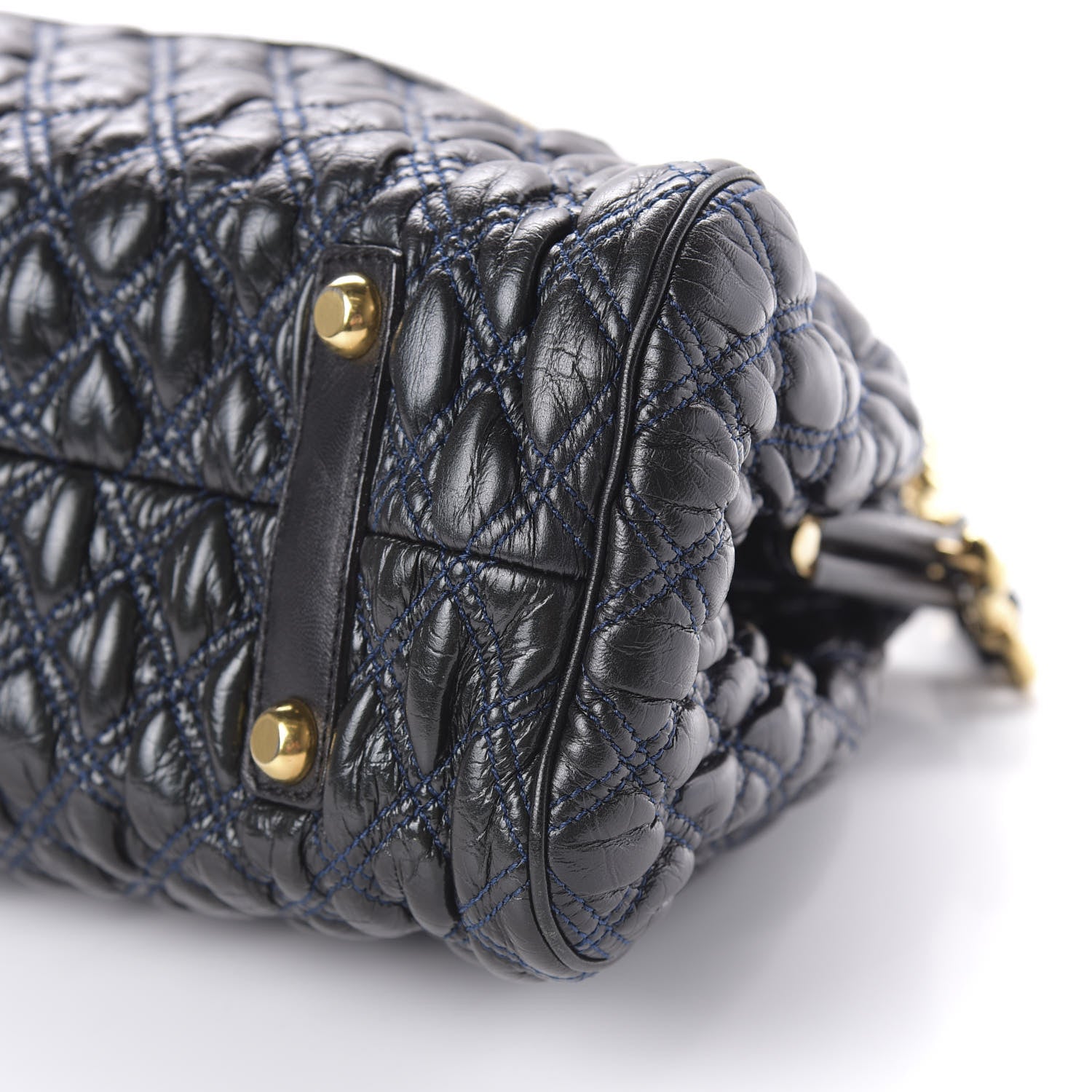 Marc Jacobs Calfskin Quilted Stam Navy 8 of 10