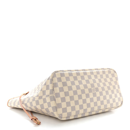 Louis Vuitton Damier Azur Neo Neverfull MM Rose Ballerine 4 of 14