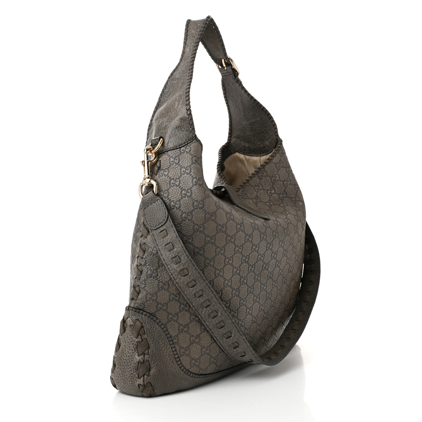 Guccissima Large New Jackie Hobo Military