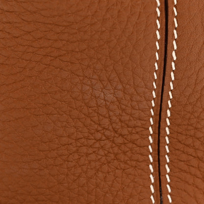 Hermes Taurillon Clemence Swift In-The-Loop 18 Bag Gold 12 of 12