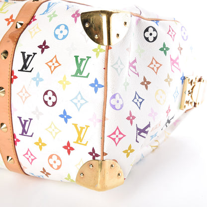 Louis Vuitton Monogram Multicolor Keepall 45 White 13 of 24