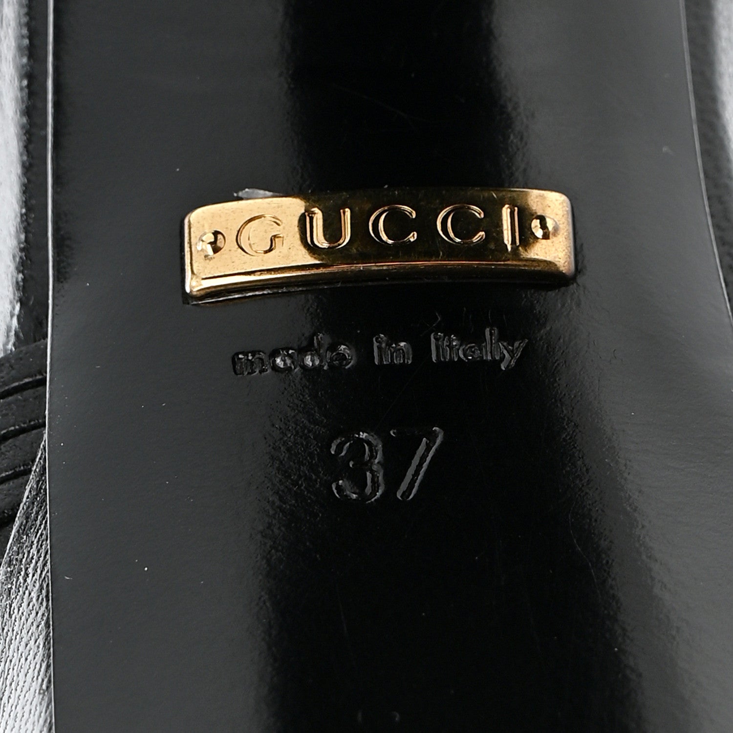 Gucci Malaga Kid Allie Platform Sandals 37 Black 7 of 13