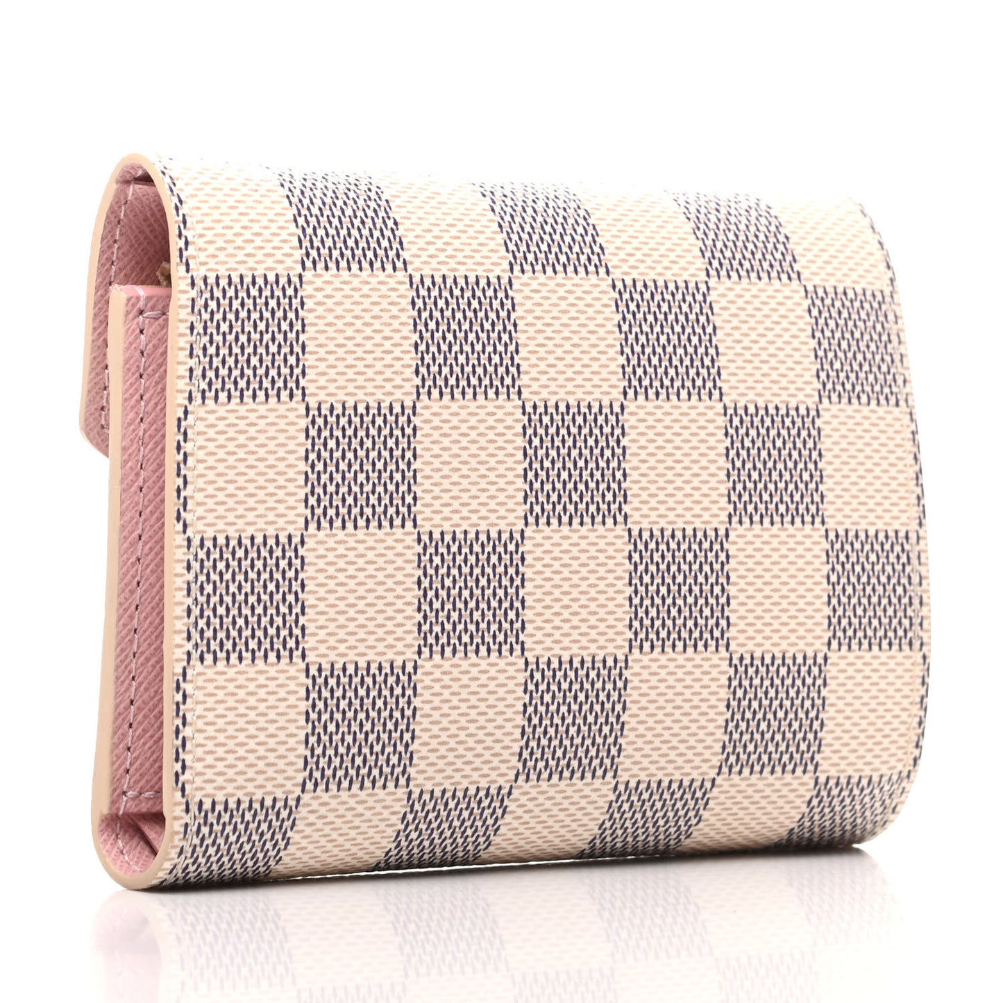 Damier Azur Victorine Wallet Rose Ballerine