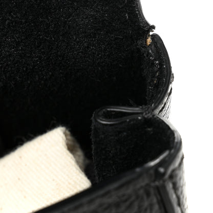 Mulberry Small Classic Grain Calfskin Mini Amberley Flap Black 12 of 13