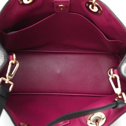 Christian Dior Bullcalf Medium Diorissimo Tote Black Rose Indien 5 of 11