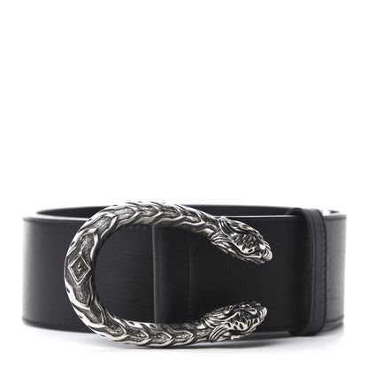 Gucci Moon Calfskin Nickel Dionysus Belt 85 34 Black 1 of 3