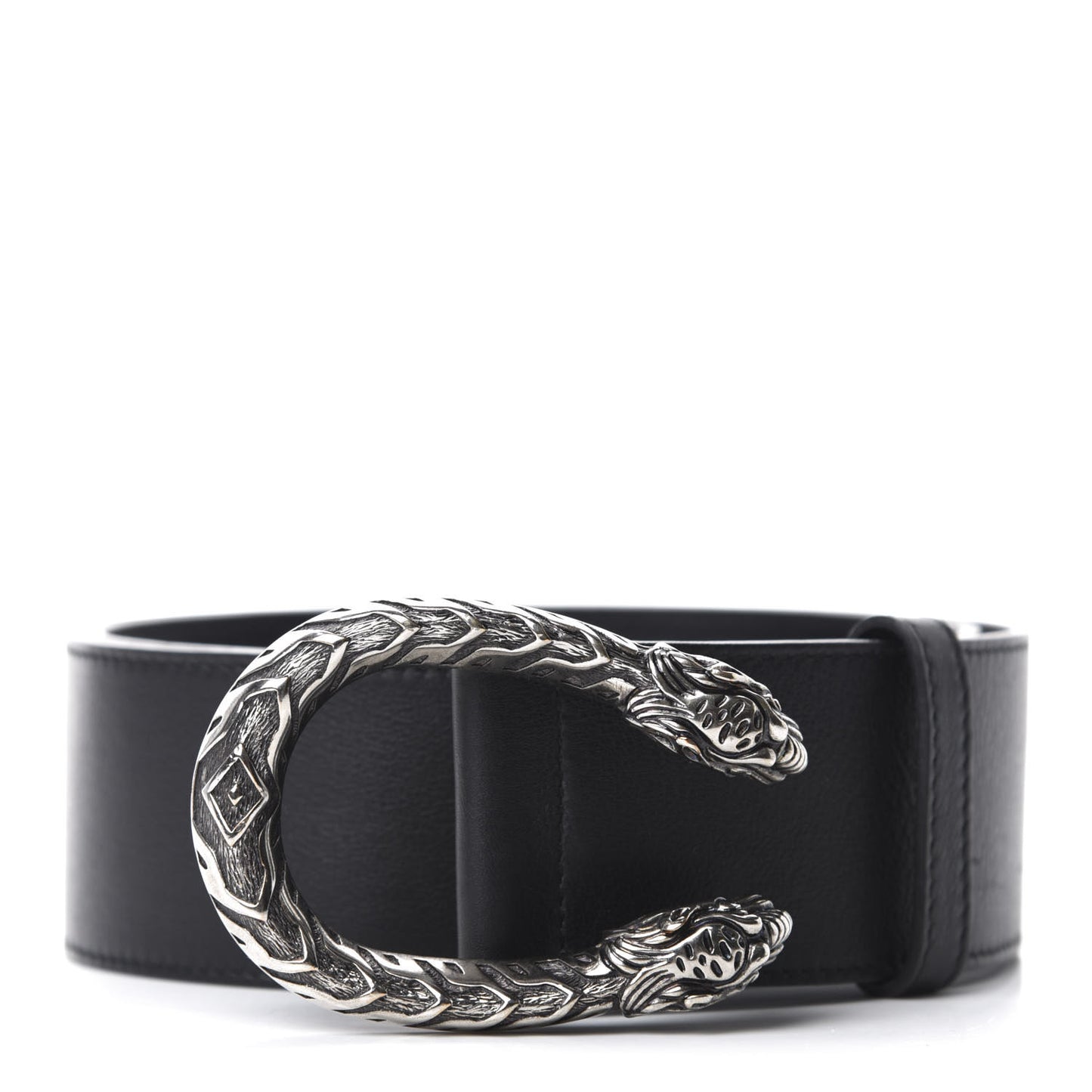 Moon Calfskin Nickel Dionysus Belt 85 34 Black