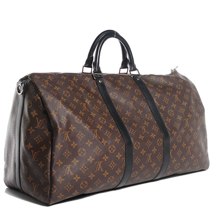 Louis Vuitton Monogram Macassar Keepall Bandouliere 55 3 of 7