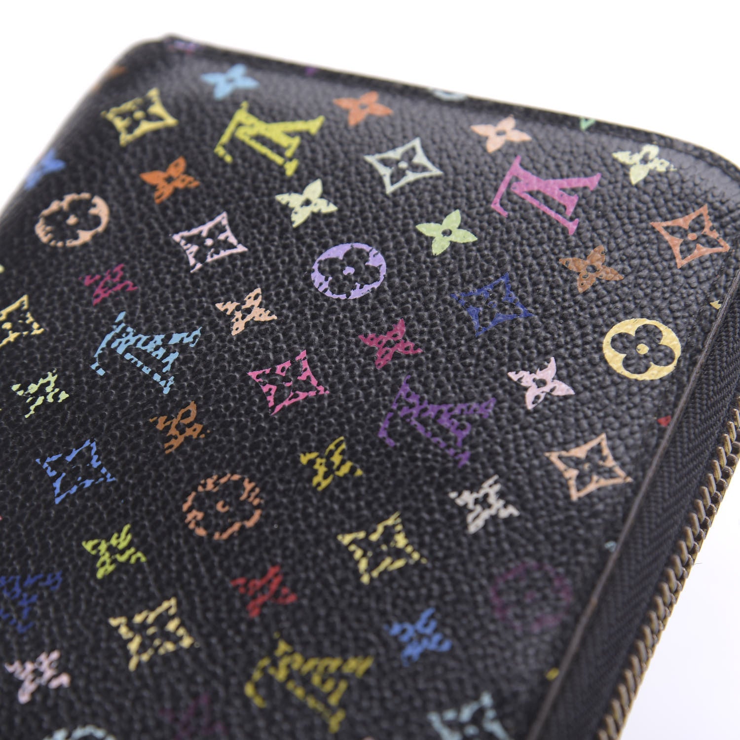 Louis Vuitton Monogram Multicolor Zippy Wallet Black Grenade 9 of 12