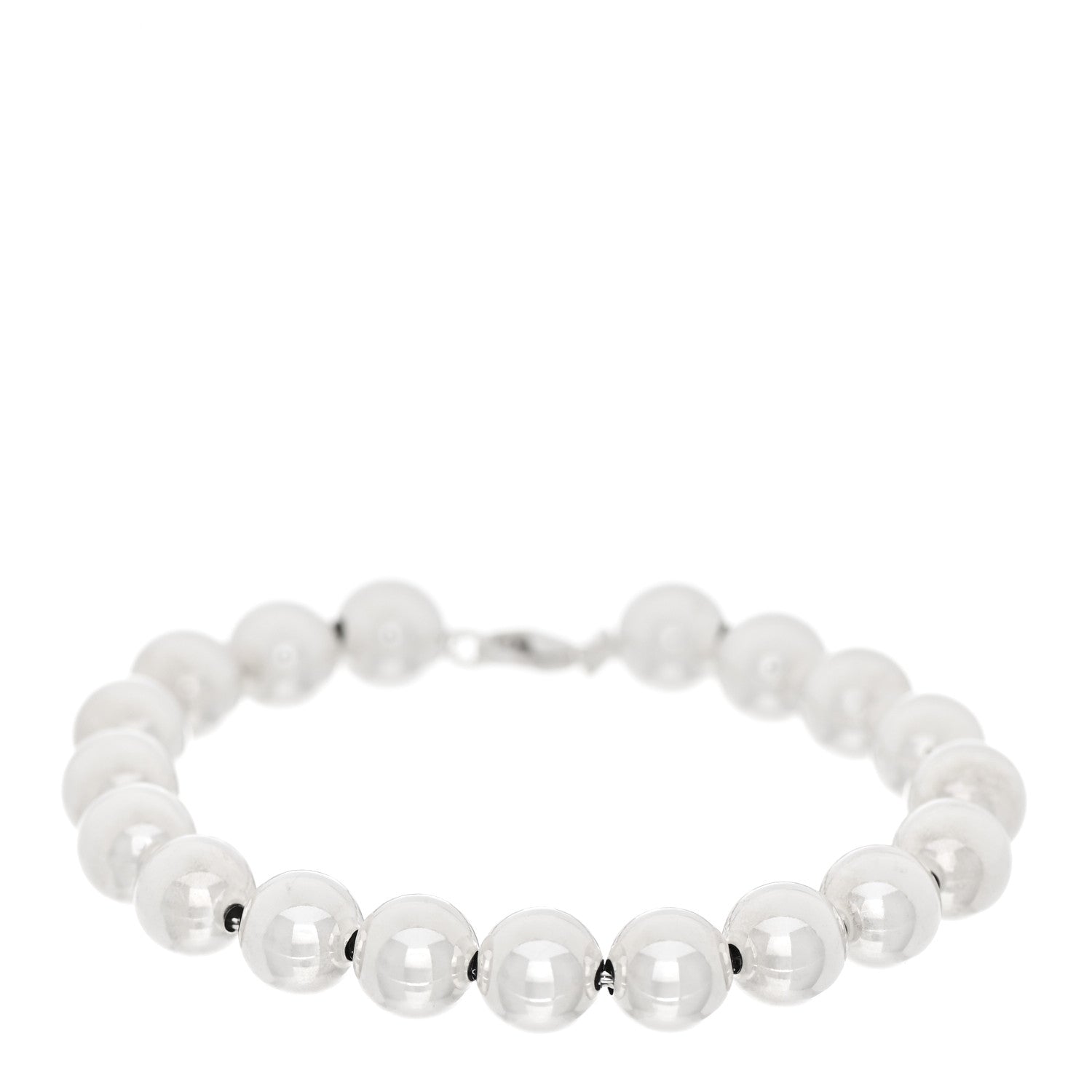 Tiffany Sterling Silver 10mm HardWear Ball Bracelet 1 of 4