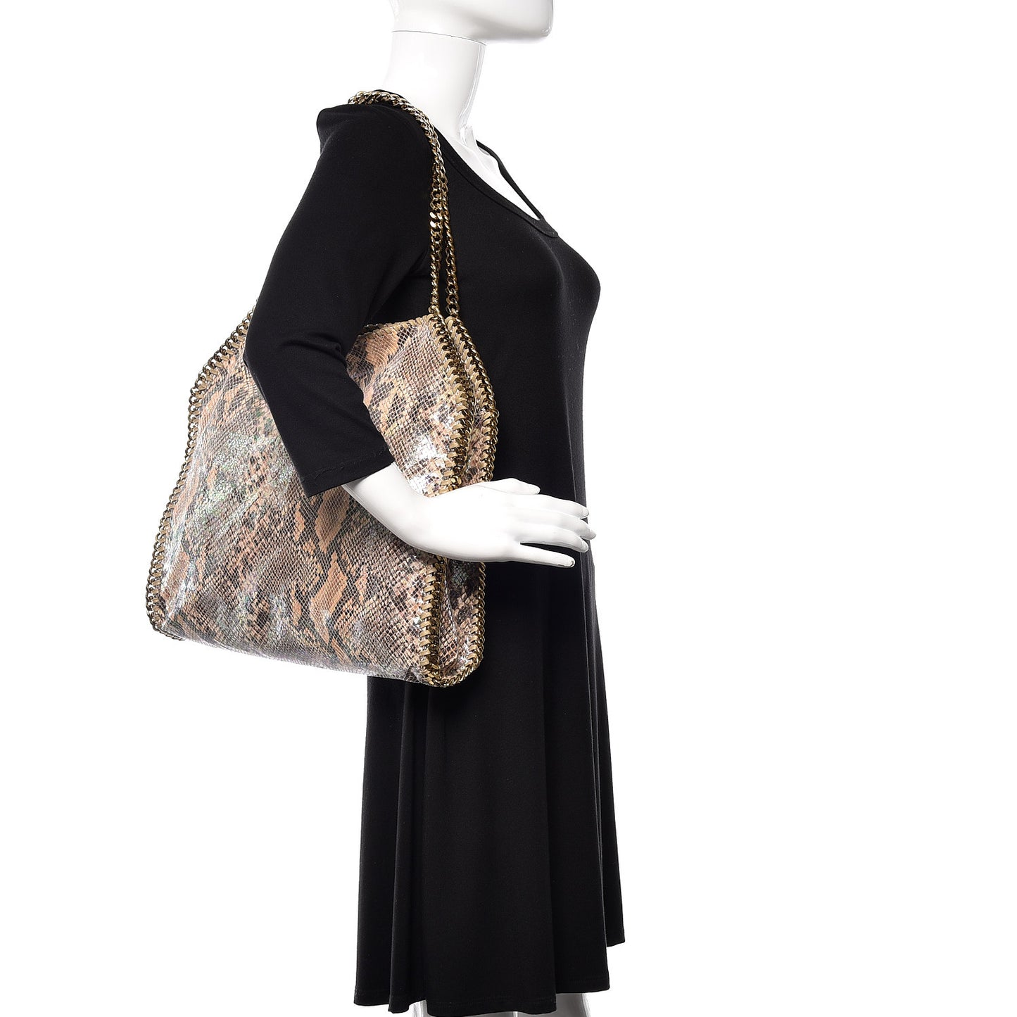 Eco Python Oleographic Small Falabella Tote