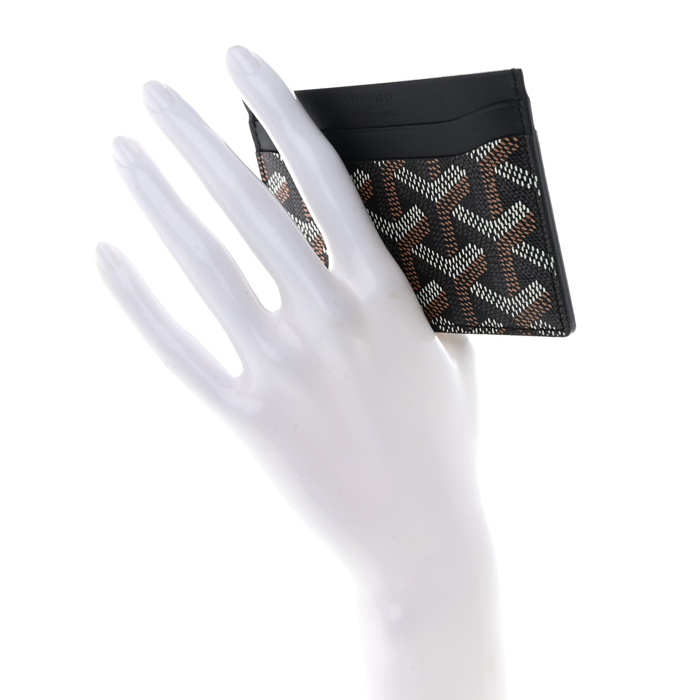 Goyardine Saint Sulpice Card Holder Black