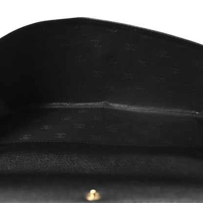 Chanel Grained Calfskin CC Button Long Wallet Black 7 of 12