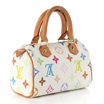 Louis Vuitton Monogram Multicolor Mini Sac HL Speedy White 3 of 12