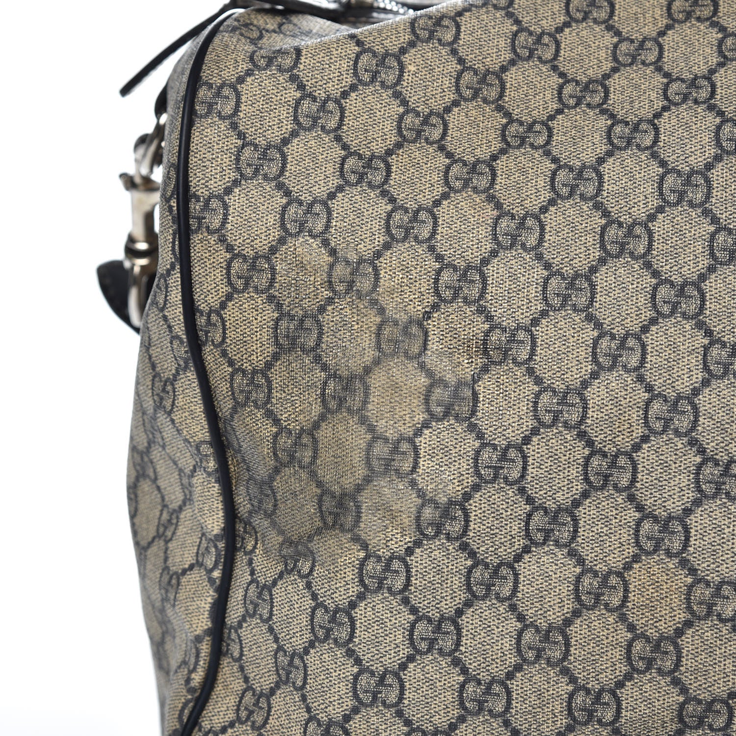 Gucci GG Plus Monogram Large Carry On Duffle Bag Navy 19 of 25