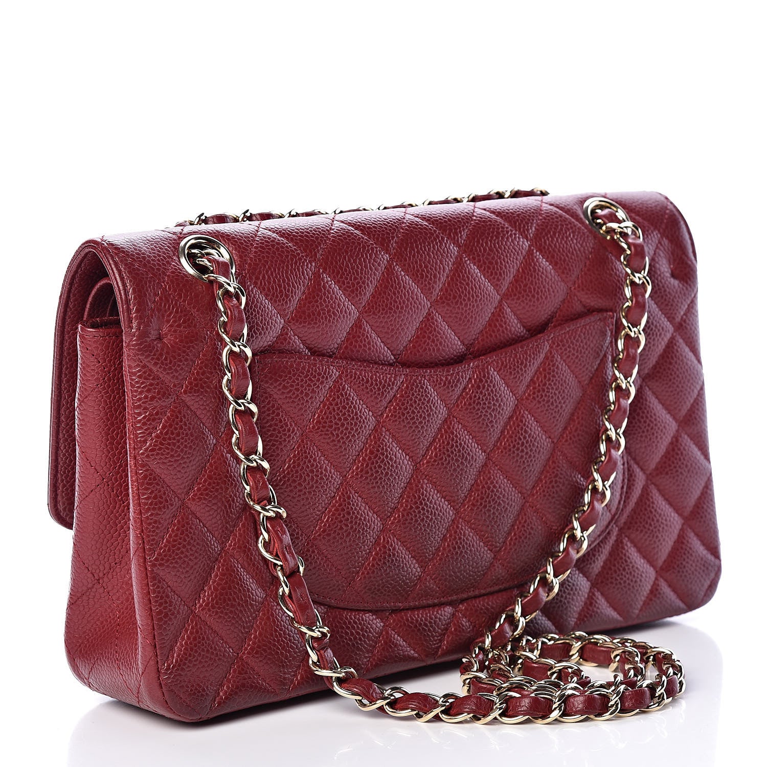 Chanel Caviar Quilted Medium Double Flap Red 3 of 16