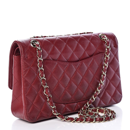 Chanel Caviar Quilted Medium Double Flap Red 3 of 16
