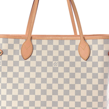 Louis Vuitton Damier Azur Neo Neverfull MM Rose Ballerine 8 of 10