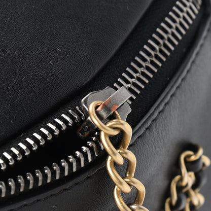 Chanel Calfskin Chain 20s Signe Waist Bag Black 10 of 10