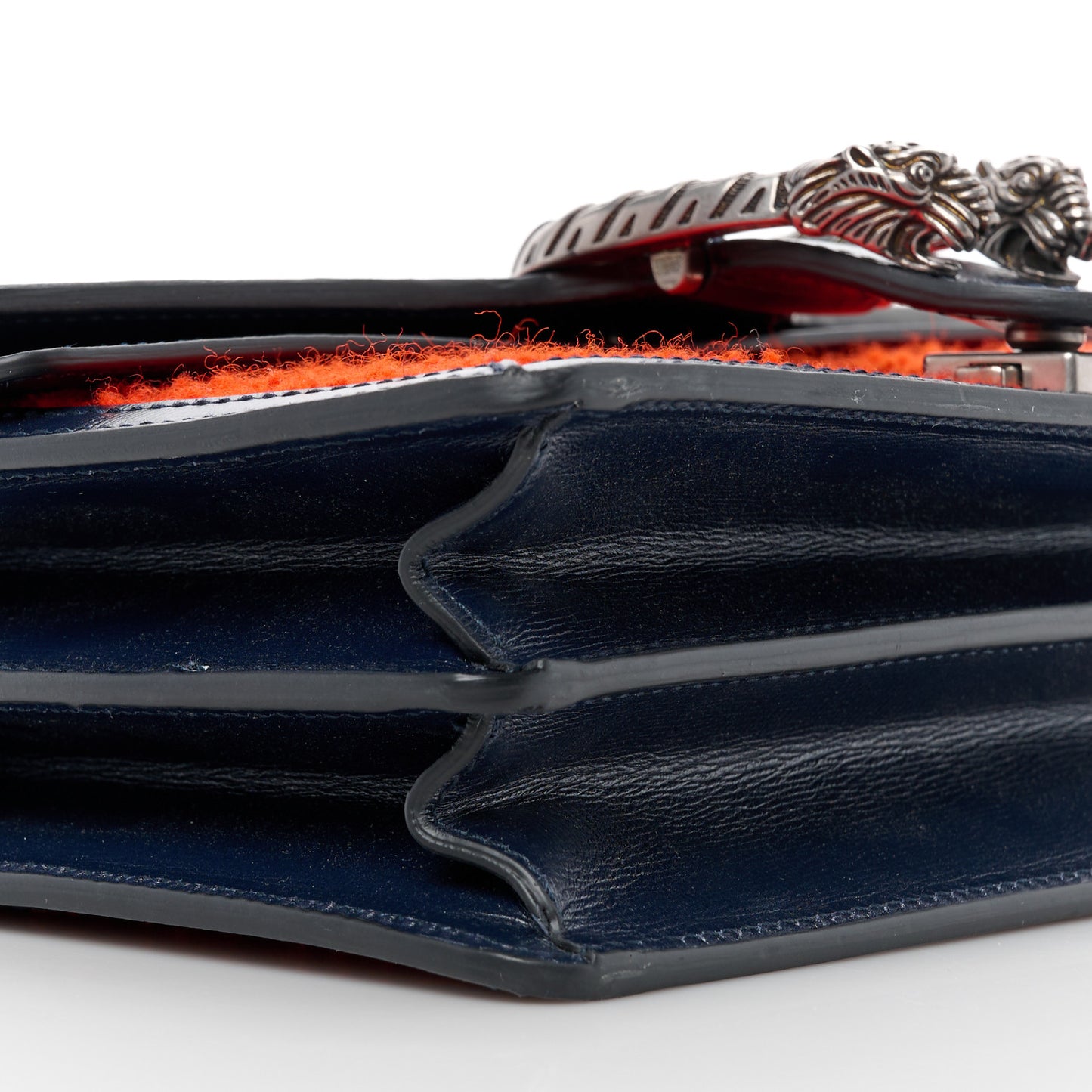 Casy Wool Azalea Calfskin Dionysus Shoulder Bag Bitter Blue