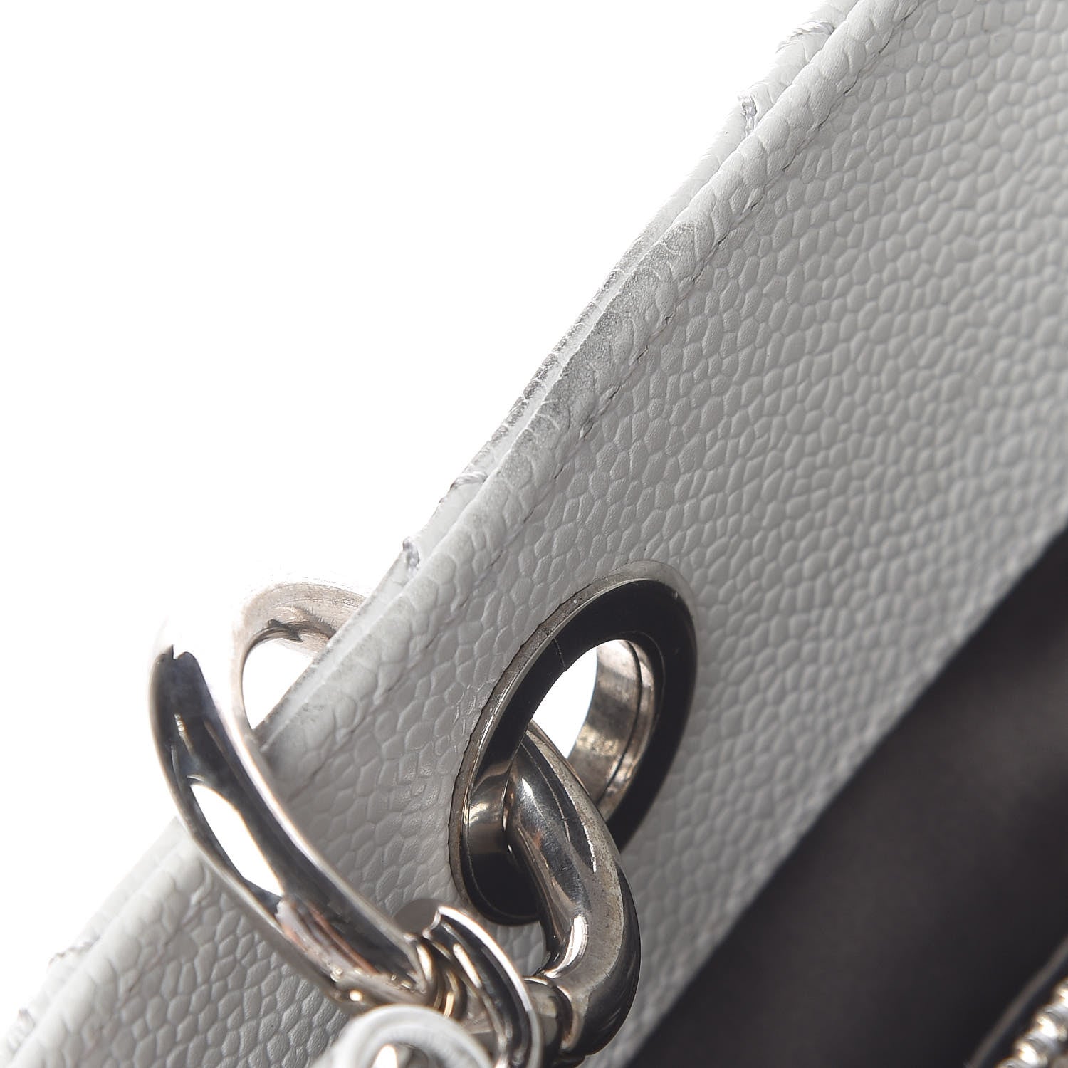 Chanel Caviar Quilted Grand Shopping Tote GST White 14 of 17