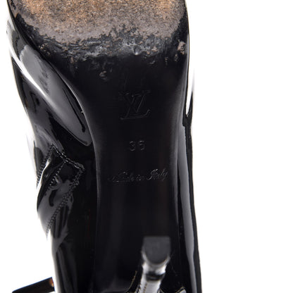 Louis Vuitton Patent Oh Really Ankle Boots 36 Black 9 of 12