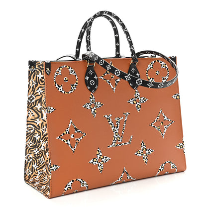 Louis Vuitton Monogram Giant Jungle Onthego GM Black 3 of 9