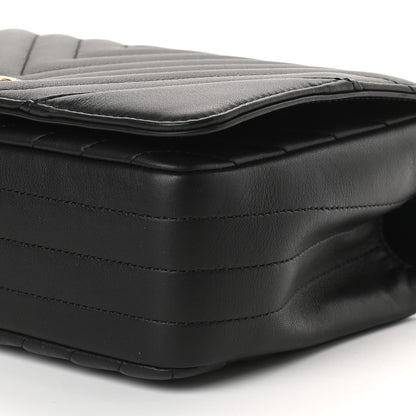 Chanel Calfskin Chevron Quilted Small Statement Flap Black 9 of 9