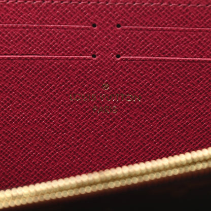 Louis Vuitton Monogram Clemence Wallet Fuchsia 6 of 7