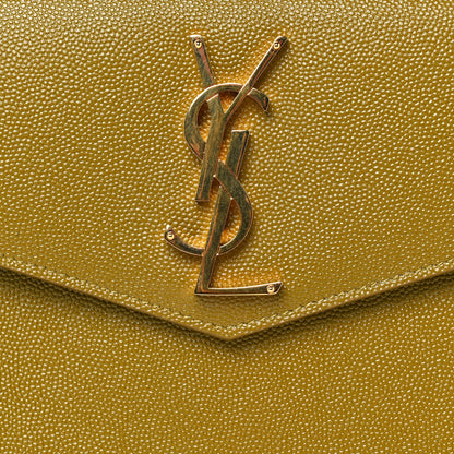 Saint Laurent Grain De Poudre Uptown Pouch Olive 8 of 8