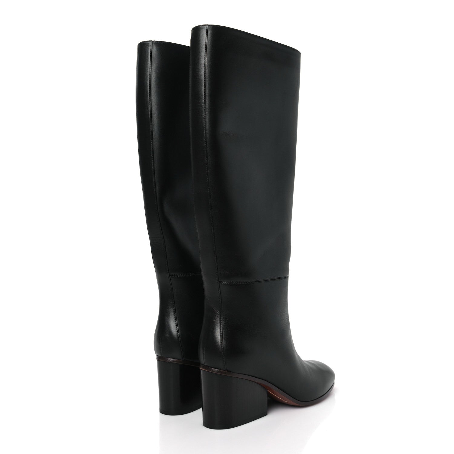 Hermes Calfskin New Jersey Boots 37 Black 4 of 8