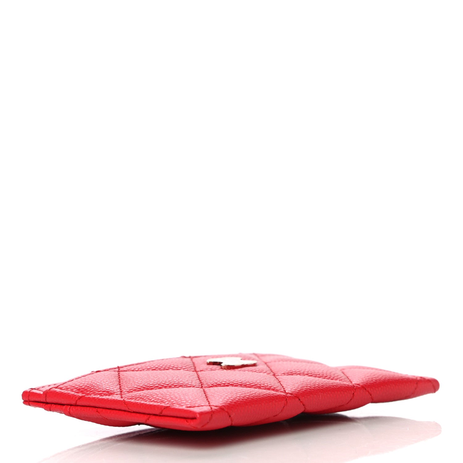 Chanel Caviar Quilted Card Holder Red 4 of 12