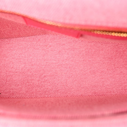 Christian Dior Denim Macrocannage Medium Caro Bag Fuchsia Multicolor 4 of 9