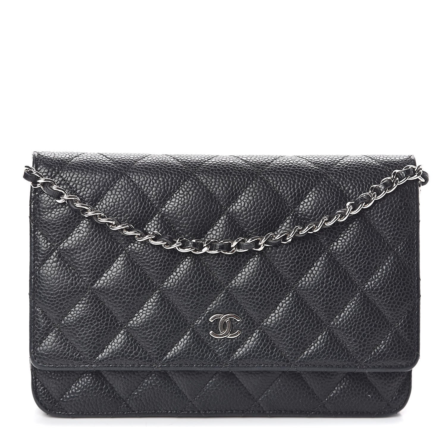 Chanel Caviar Quilted Wallet On Chain WOC Black 1 of 10