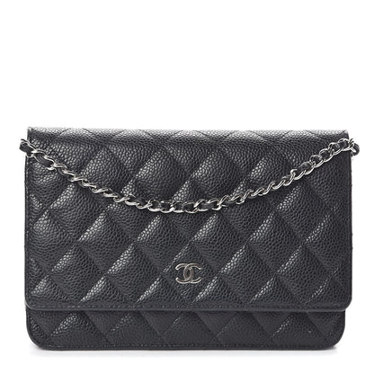 Chanel Caviar Quilted Wallet On Chain WOC Black 1 of 10
