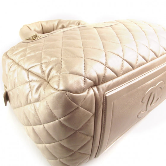 Chanel Lambskin COCO Cocoon Bowler Light Gold 5 of 12