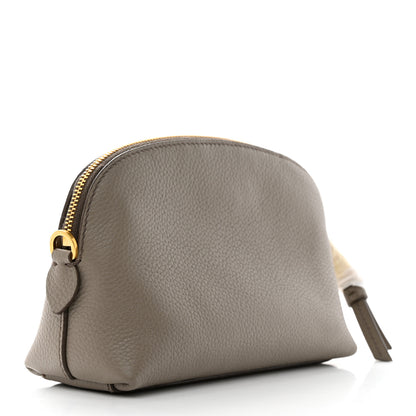 Prada Vitello Daino Cosmetic Pouch Argilla 3 of 7