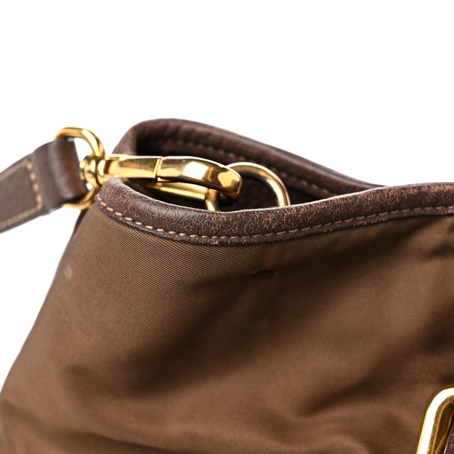 Prada Nylon Tessuto Vitello Daino Tote Corinto 18 of 18
