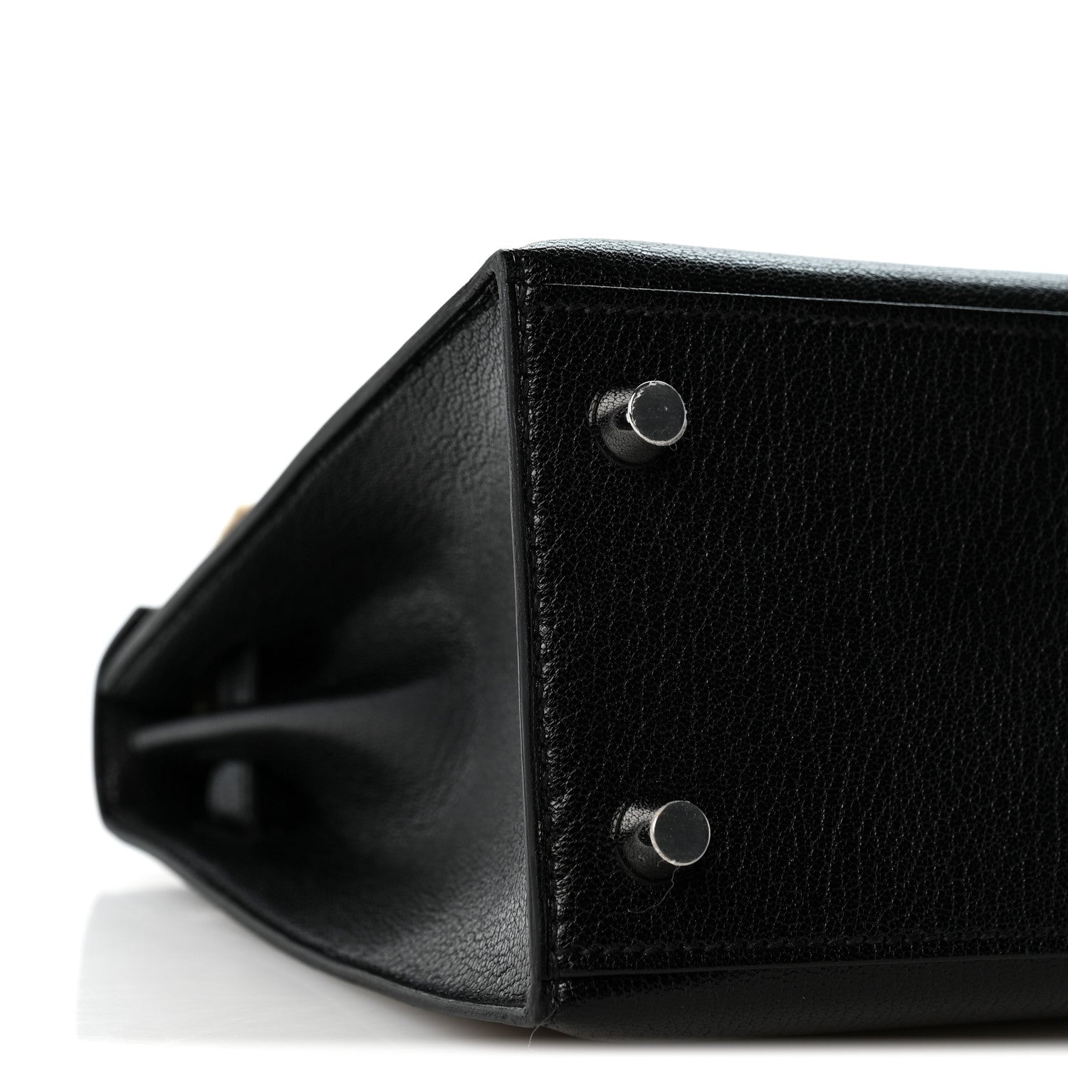 Hermes Chevre Chamkila Kelly Sellier 25 Black 7 of 9
