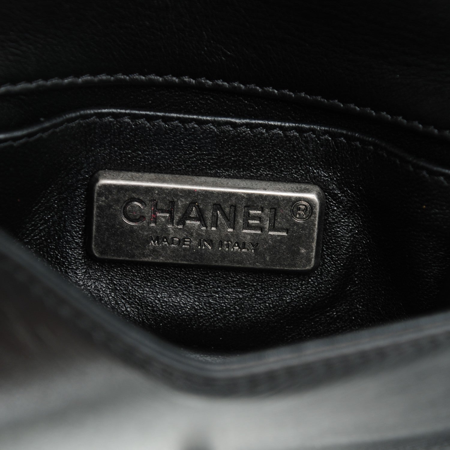 Chanel Galuchat Stingray Mini Boy Flap Black Silver 6 of 7
