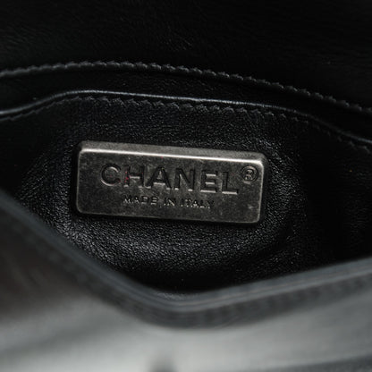 Chanel Galuchat Stingray Mini Boy Flap Black Silver 6 of 7