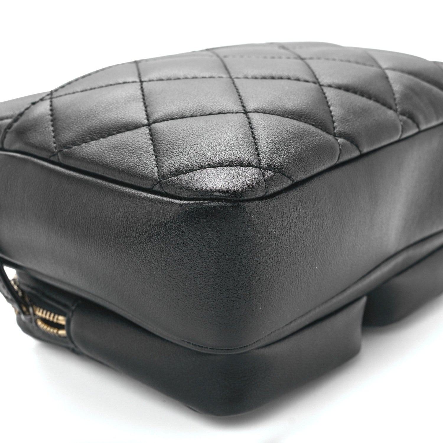 Chanel Calfskin Quilted Small Camera Case Black 10 of 12