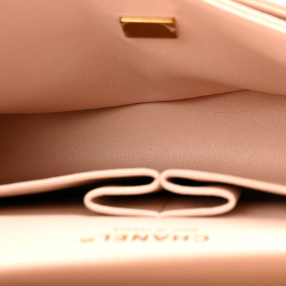 Chanel Caviar Quilted Medium Double Flap Light Beige 5 of 11