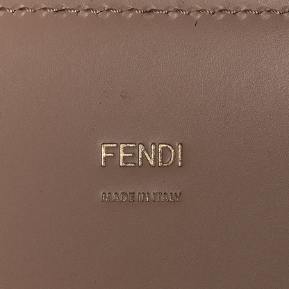 Fendi Vitello King Plexiglass Logo Embossed Medium Fendi Sunshine Shopper Tote Light Rose 6 of 10