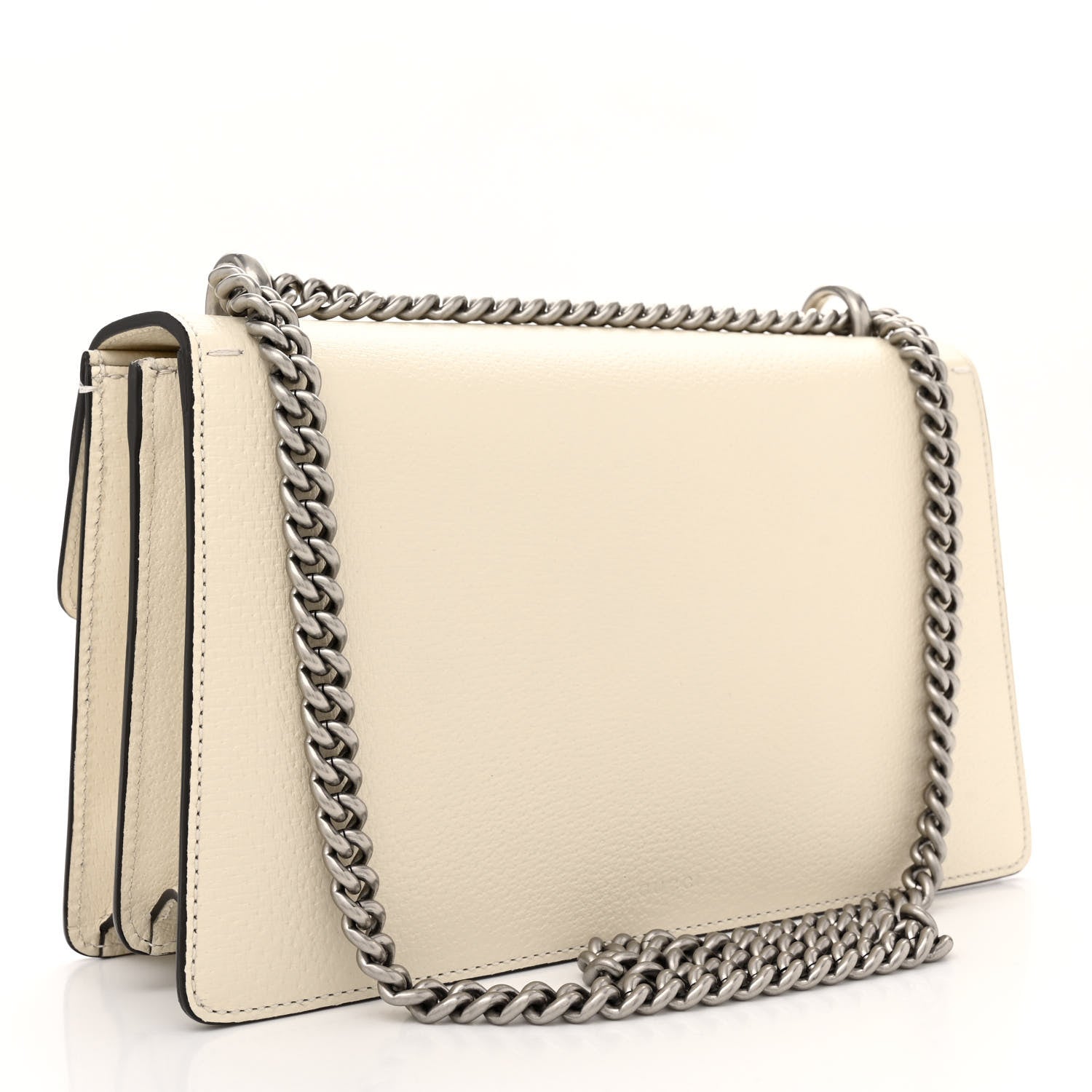 Gucci Textured Calfskin Crystal Small Dionysus Shoulder Bag Mystic White 3 of 14