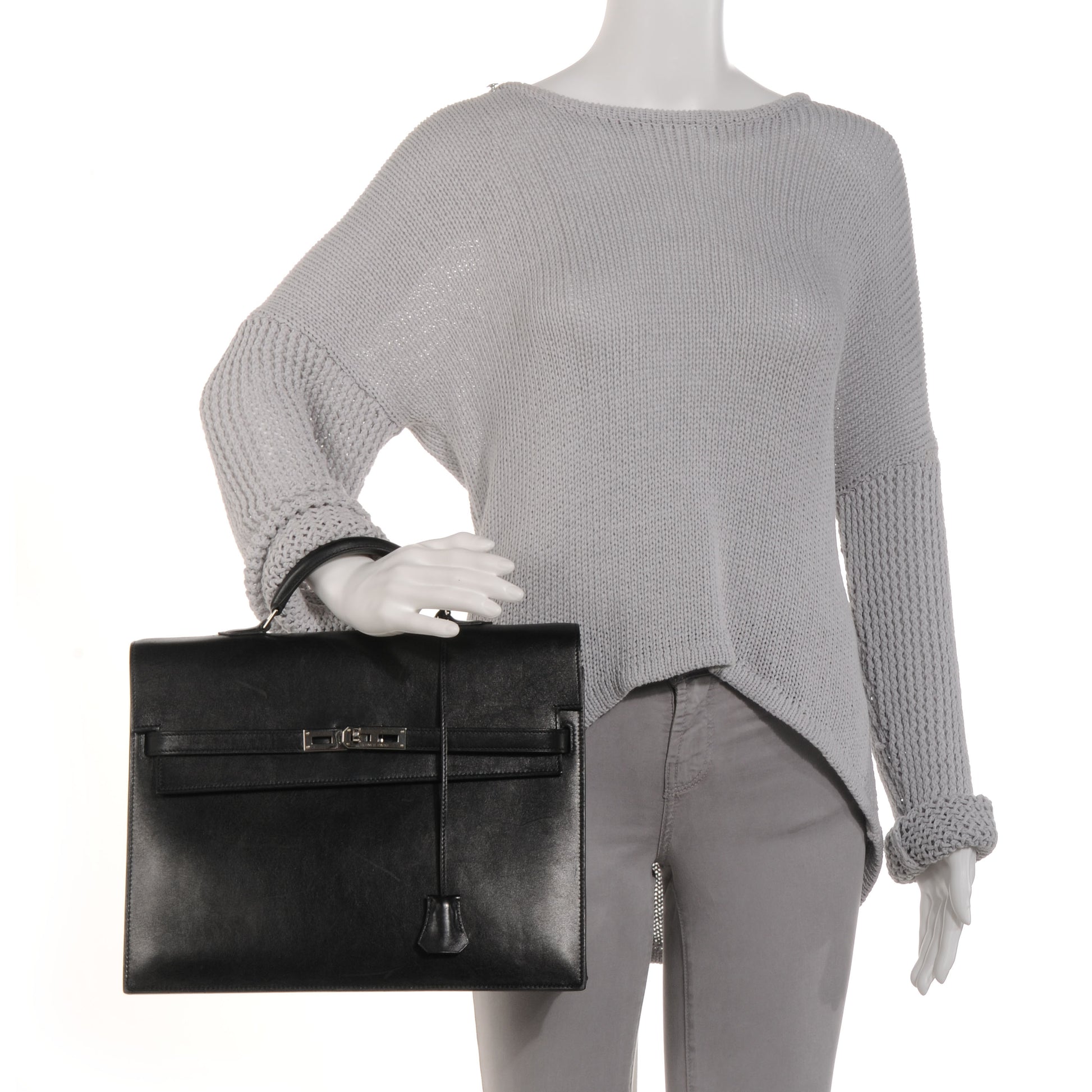 Hermes Box Kelly Depeche 34 Black 2 of 8
