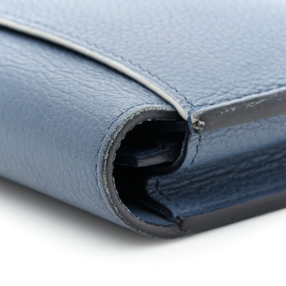 Hermes Evercolor Passant Long Wallet Bleu Brighton 14 of 17