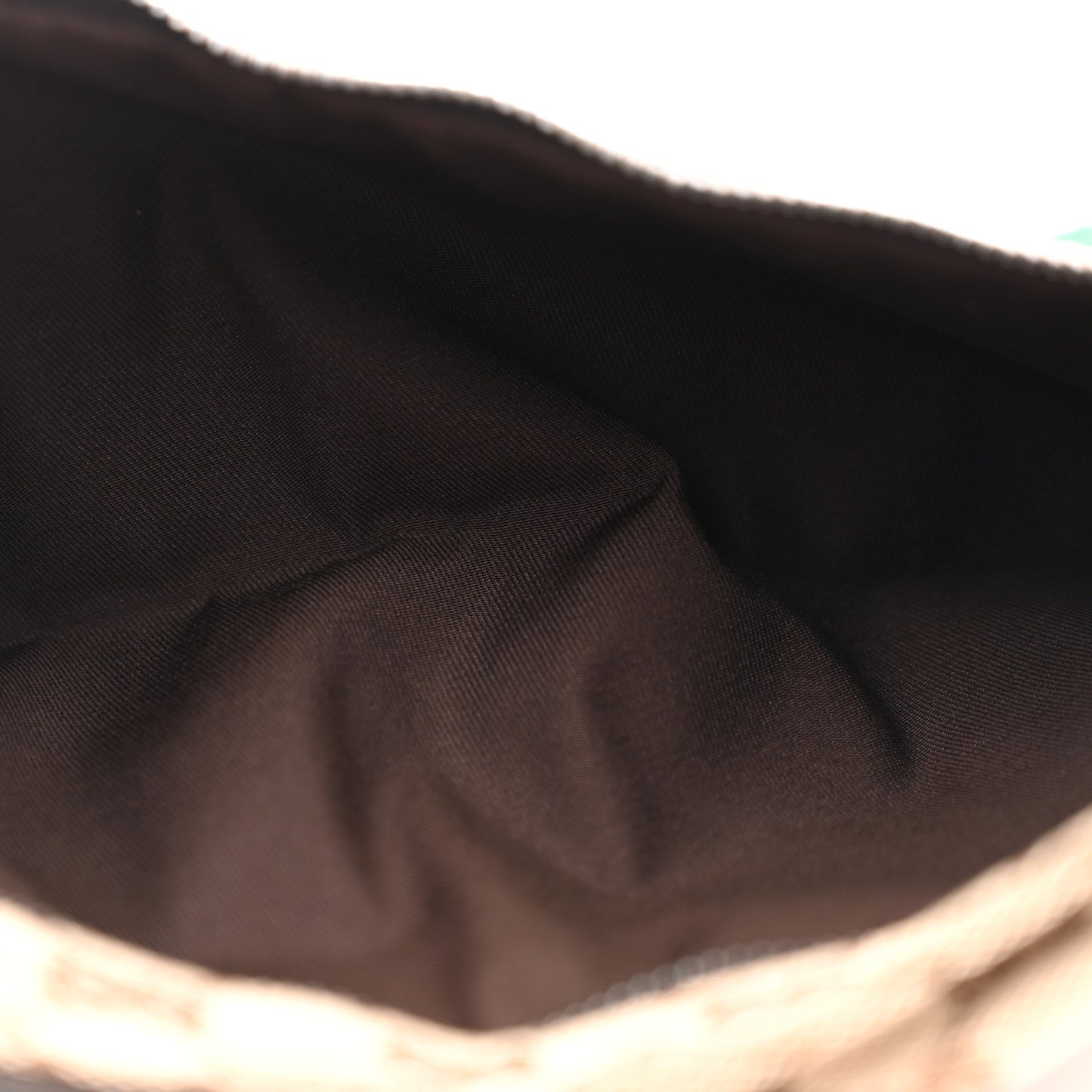 GG Monogram Web Double Pocket Belt Bag Dark Brown