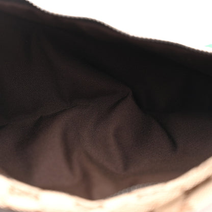Gucci GG Monogram Web Double Pocket Belt Bag Dark Brown 5 of 10